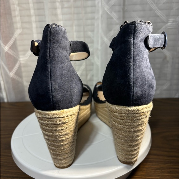 PELLE MODA Size 11 Navy 4” Wedge Espadrilles NWOT - Picture 3 of 9